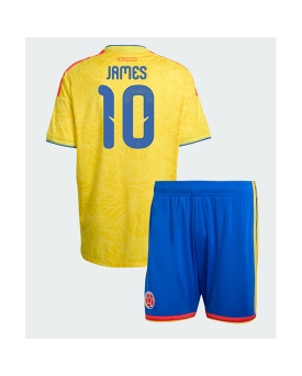 Billige Fotballdrakt Colombia James Rodriguez #10 Replika Hjemmedraktsett Barn VM 2026 Kortermet (med bukser)